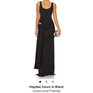Lovers + Friends Elegant Black Maxi Skirt